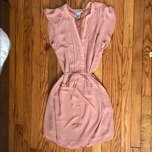 Pale pink sheer dress